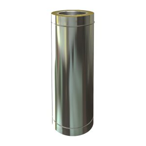 Dubultsienu izolētā dūmvada caurule 1m &Oslash;250/350 - IR250-1