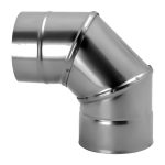 Skursteņa čaulas līkums 90&deg; &Oslash;180 (1mm) &ndash; WKSK180-90