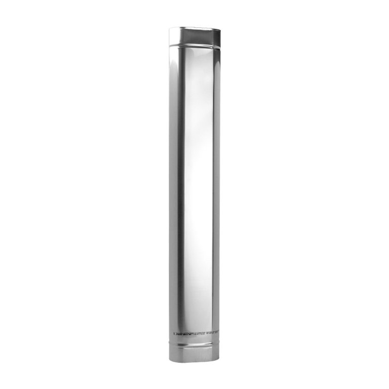 Ovālā skursteņa čaula 1m 110&times;230 (1mm) &ndash; ORK110X230-1