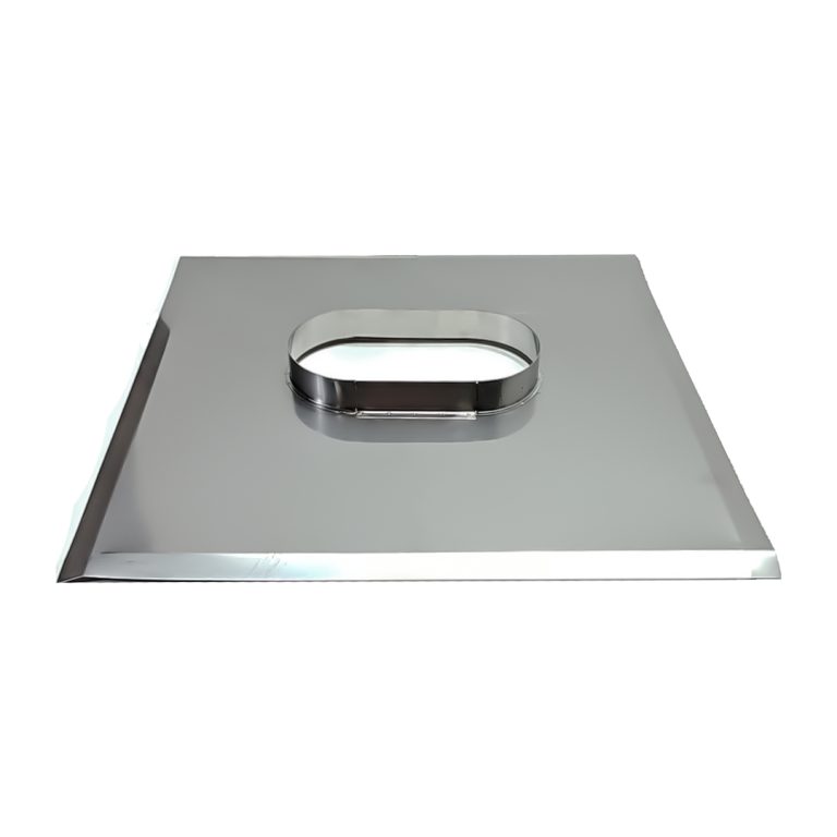 Skursteņa nosedze ar paaugstinātu izeju 110&times;230 ovālajai čaulai 50x50cm &ndash; OBKKL130X250-50X50