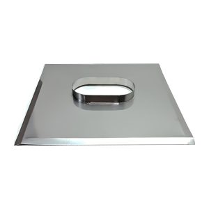 Skursteņa nosedze ar paaugstinātu izeju 100x200 ovālajai čaulai 50x50cm - OBKKL120X220-50X50