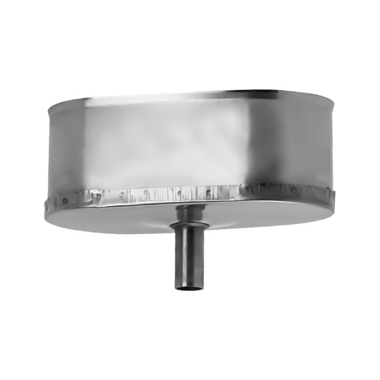 Ovālās skursteņa čaulas kondensāttrauks 100&times;200 (1mm) &ndash; OODSK100X200