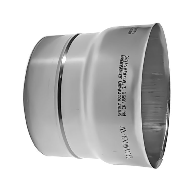 Skursteņa čaulas adapteris &ndash; pāreja no &Oslash;150 uz &Oslash;180+ (1mm) &ndash; WRZK150/180