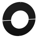 Smooth dubultsienu dūmvada apaļa divdaļīgā nosedze &Oslash;250 0-5&deg; &ndash; WRMNM250-0-5-SM