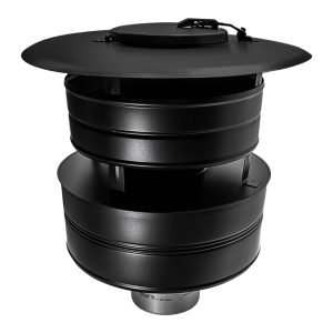 Aero trīssienu dūmvada aug&scaron;ējais adapteris ar jumtiņu un revīziju &Oslash;180/300 - ANKRM180